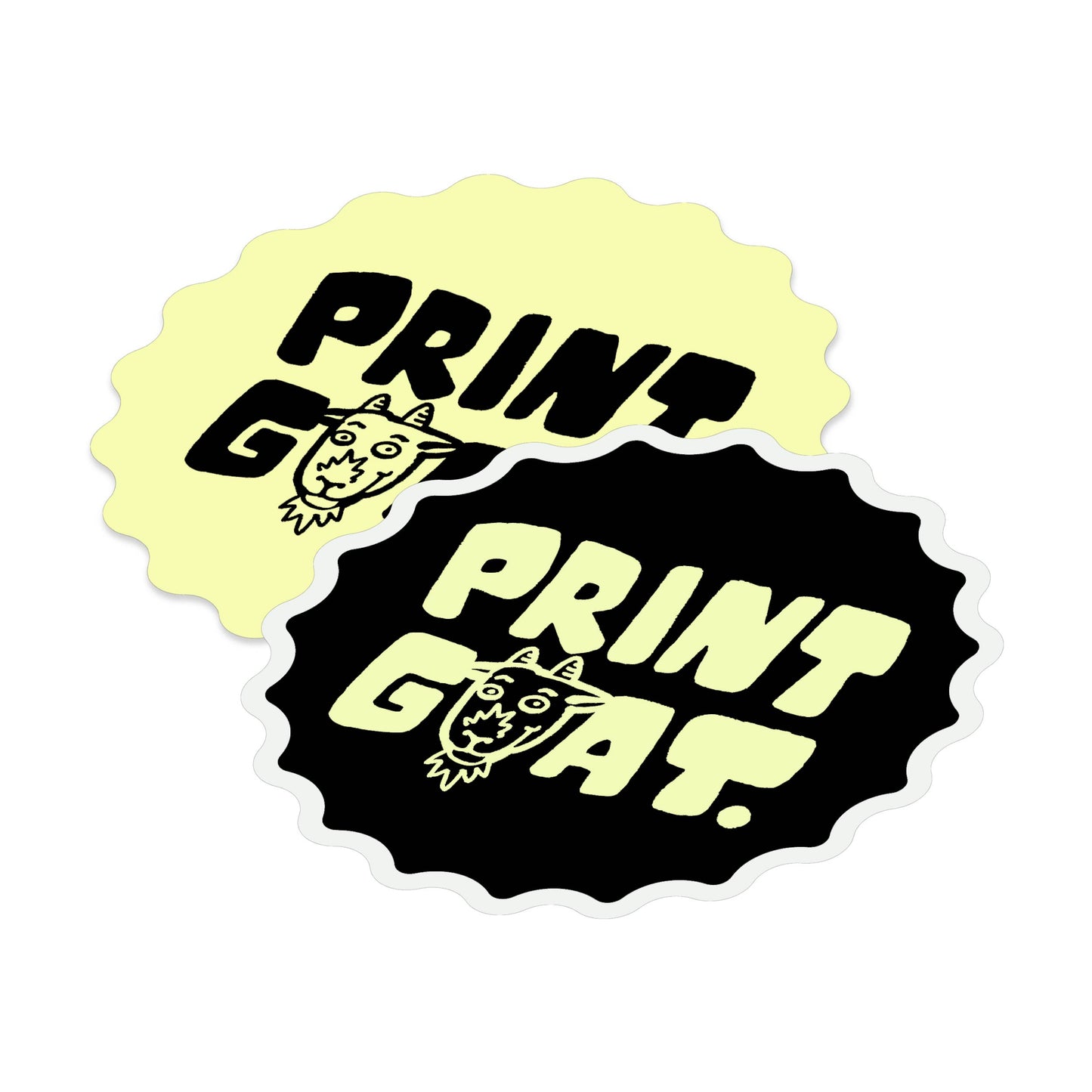 Scallop Die Cut Stickers